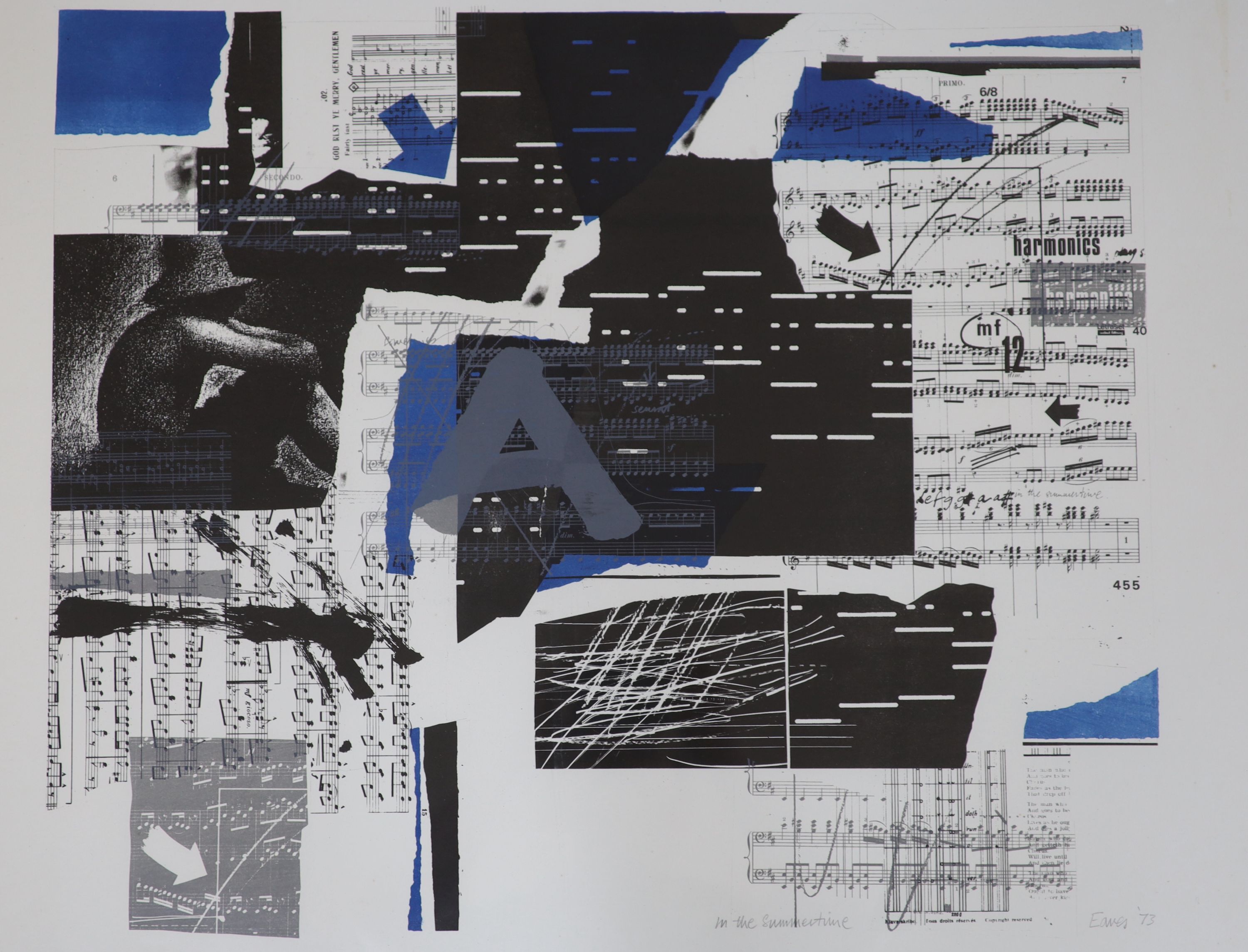 John Eaves (1929-) limited Edition print, 'In the Summer Time', signed in pencil and dated '73, 4/20, 58 x 78cm